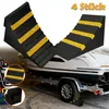 LARS360 Cales de roue pour voiture, lot de 4, noir/jaune, Voir les images du produit 1