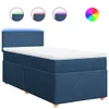 Boxspringbett mit Matratze Blau 90x190 cm Stoff Produktbild-Vorschau 1