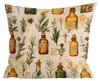 Mikrofaser-Kissenbezug APOTHECARY 45x45 cm, creme Produktbild-Vorschau 1