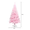 Albero di Natale Artificiale Rosa - Disponibile in Diverse Anteprima dell’immagine prodotto 6