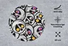 MuchoWow® Mauspad Mousepad Schädel - Muster - Augen 20x20 Produktbild-Vorschau 2