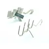 Two metal hooks for smoking fish or meat, displayed on a white background. Produktbild-Vorschau