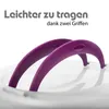 BigDean 2 Stück Kuchen Transportbox Rund in Brombeerfarbe – Produktbild-Vorschau 5