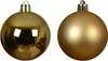 Bruchsichere Weihnachtskugeln 16-teilig 4cm Goldsatz - Matt Produktbild-Vorschau 5