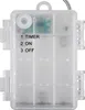 A close-up view of a battery compartment for a string of lights, showing the switch settings. Anteprima dell’immagine prodotto