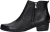 A side view of a black leather ankle boot. Anteprima dell’immagine prodotto