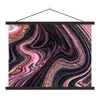 MuchoWow® Textilposter Marmoroptik - Rosa - Lila - Gold - Produktbild-Vorschau 1