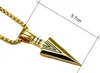 Collana unisex con punta di freccia azteca, oro/argento, Anteprima dell’immagine prodotto 3