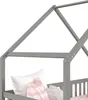 Hausbett ALVA aus Kiefer Massivholz, grau - Kinderbett mit Produktbild-Vorschau 3