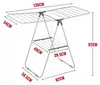 Herzberg HG-04494: Dwupoziomowy, składany stojak na pranie Podgląd zdjęcia produktu 2