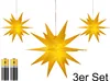 3er Pack 3D Leuchtstern - Weihnachtsstern / warm-weiß Produktbild-Vorschau 1