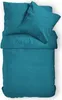 Uni Bettwäsche - Petrol Blau - Renforcé  2 teilig 135x200 Produktbild-Vorschau 2