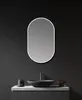 Wandspiegel 45x75 cm, oval, matt weiß, Aluminiumrahmen Produktbild-Vorschau 5