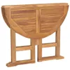 Klappbarer Garten-Esstisch Ø90x75 cm Massivholz Teak Produktbild-Vorschau 5