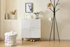 Sweiko Buffet blanc moderne en MDF avec poignées en alliage Voir les images du produit 9