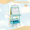 COSTWAY Dětský stojan 3 v 1, dětská tabule oboustranná, Náhled obrázku produktu 6