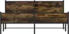 vidaXL Kovová postel bez matrace, kouřový dub 180x200 cm Náhled obrázku produktu 3