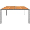 vidaXL Gartentisch 200x150x75 cm Akazienholz und Poly Produktbild-Vorschau 2