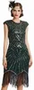 BABEYOND Damen Kleid voller Pailletten 20er Stil Runder Produktbild-Vorschau 1