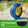 COSTWAY – dziecięca taczka, plastikowa taczka z oponami Podgląd zdjęcia produktu 6