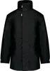 A black parka jacket is shown against a white background. Anteprima dell’immagine prodotto