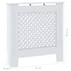 vidaXL Panele grzejnikowe MDF białe 78 cm Podgląd zdjęcia produktu 14