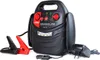 A black and red jump starter device with cables and accessories is displayed against a white background. Podgląd zdjęcia produktu