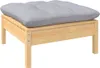4-tlg. Garten-Lounge-Set mit Grauen Kissen Kiefer Produktbild-Vorschau 6