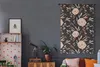 MuchoWow® Wandteppich Wandbehang Rosen - Braun - Schwarz Produktbild-Vorschau 5