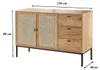 CALICOSY - Buffet 2 portes et 3 tiroirs en rotin L120 cm - Voir les images du produit 3