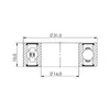 Guľôčkové ložisko CB-093 MR163110 2RS 16x31x10 Náhľad obrázku produktu 2