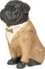 Moritz Deko-Figur Mops Hund im beigen Anzug mit Fliege sitz Produktbild-Vorschau 4