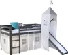 Homestyle4u Hochbett 90x200 Kinder Grau mit Lattenrost Produktbild-Vorschau 5