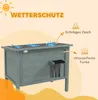 PawHut Katzenhaus aus Holz Winterfest wasserdicht Produktbild-Vorschau 6