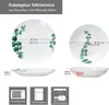 12-częściowy serwis obiadowy eucalyptus biała porcelana 6 Podgląd zdjęcia produktu 6