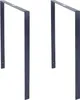 2 x Fahrradanlehnbügel 115 x 76 cm Flachstahl 13 mm Produktbild-Vorschau 1