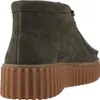CLARKS Schnürschuhe Torhill Moss Dark Green Nub mit Produktbild-Vorschau 11