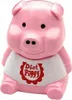 A pink piggy bank with a white bib that says "Diet Piggy". Podgląd zdjęcia produktu