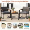 Set di mobili da giardino in polyrattan COSTWAY, set da Anteprima dell’immagine prodotto 8
