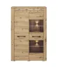 Vitrine deux portes DIANDRA – chêne artisan Voir les images du produit 3