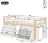 Lit superposé Merax Lit mi-haut 90 x 200 cm, avec éclairage Voir les images du produit 5