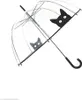 Transparenter Regenschirm Katze Produktbild-Vorschau 3