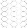 A close-up, repeating pattern of hexagonal wire mesh. Produktbild-Vorschau