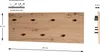 HAKU Wandgarderobe Eiche hell, schwarz - MDF, Metall, Produktbild-Vorschau 2