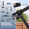 Ombrellone COSTWAY da 300 cm con base, luci a LED e Anteprima dell’immagine prodotto 8