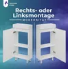 VBChome Badunterschrank 40x85x22 cm Weiß Stehend mit Produktbild-Vorschau 5