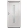 vidaXL Drzwi wejściowe białe 108x208 cm PVC Podgląd zdjęcia produktu 2