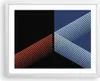Gerahmtes Poster - Weißer Rahmen - Abstraktion Schwarz Blau Produktbild-Vorschau 1