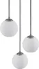 Lindby Hängelampe Jurian, Ø 32 cm, 3-flg., nickel/opal, Produktbild-Vorschau 5