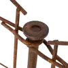 Close-up of a rusty metal garden fence component. Produktbild-Vorschau